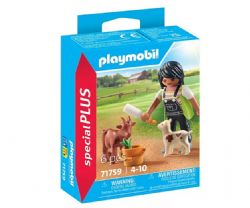 PLAYMOBIL SPECIAL PLUS - FERMIÈRE AVEC CHEVRE, CHEVREAU ET ACCESSOIRES #71759 (0325)